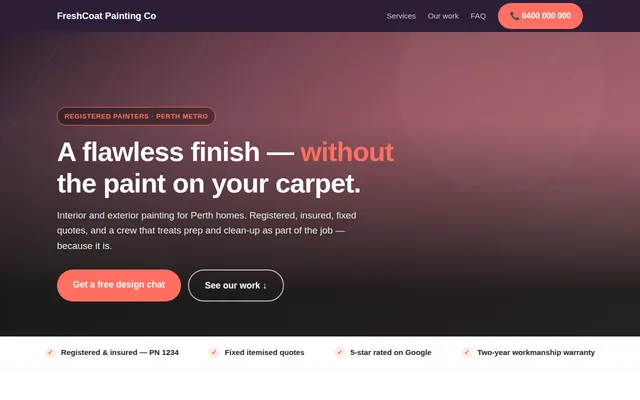 Painter — showcase-led